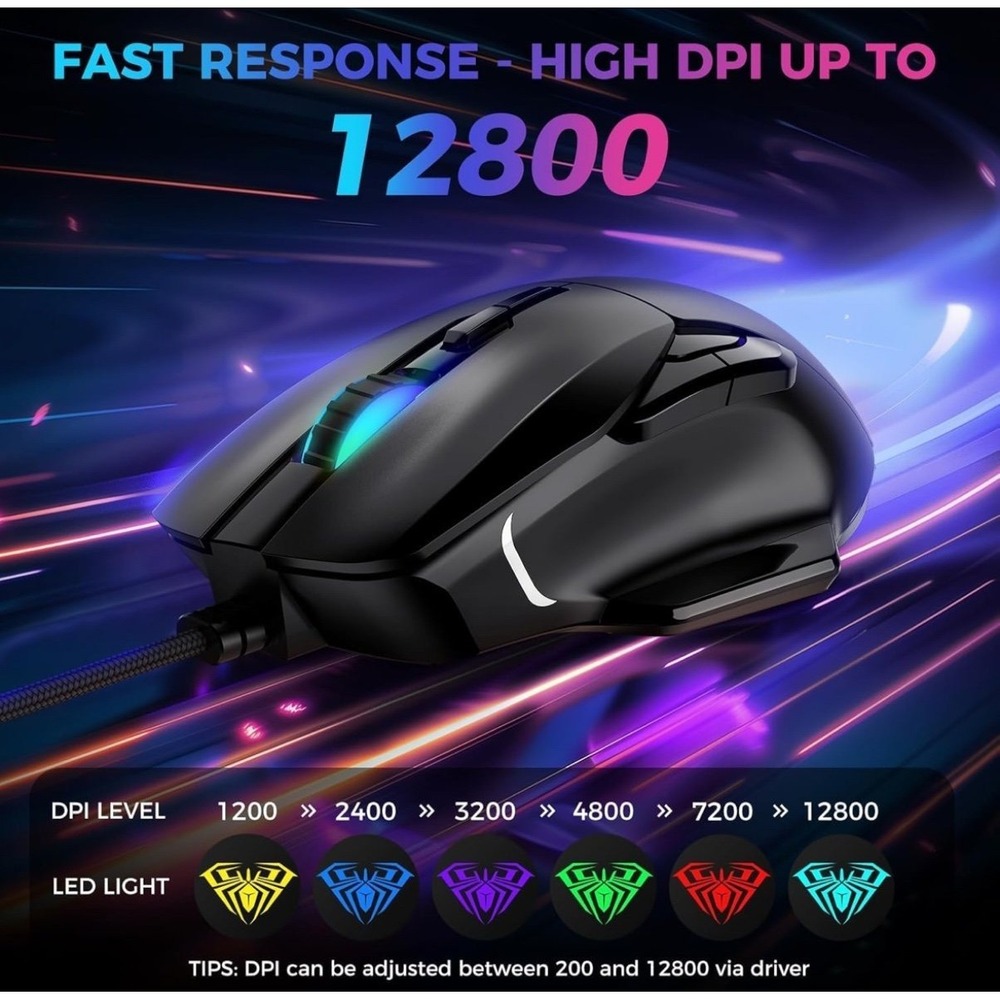 Light Up PC Mouse - Picture 3 of 8